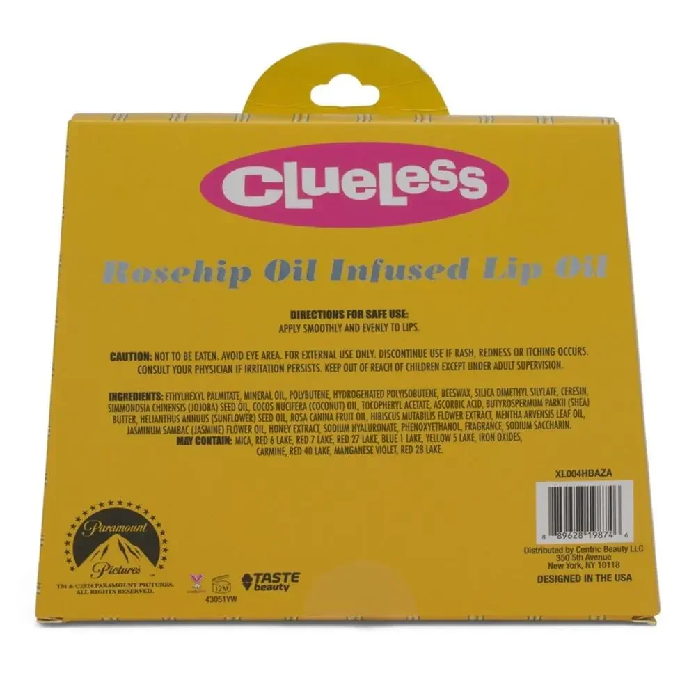 Clueless 90s Rosehip Infused Lip Oil Gloss 30th Anniversary Makeup Lippies Lip